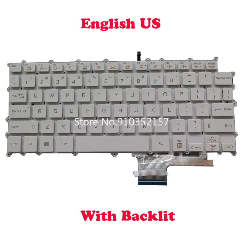 Клавиатура с подсветкой US KR SP BR PO GR JP UK для LG 14T990 14TD990 LG14T99 14T990-GX50K GX70K японский английский немецкий корейский испанский