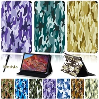 universal tablet stand case for 88 41010 8huawei mediapad m1m2m3m5m6 leather camouflage pattern series folding cover