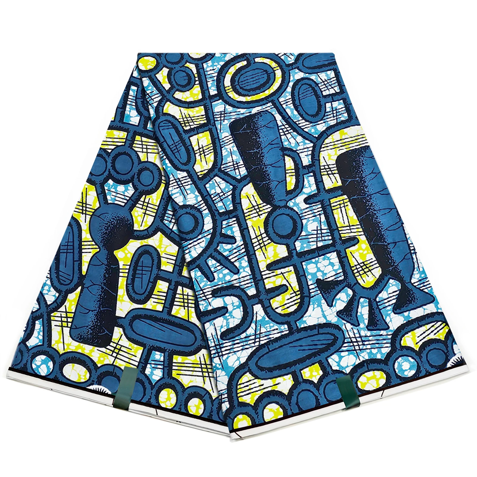 Оригинальная супер ткань Анкара 100% хлопок африканская восковая с блочным