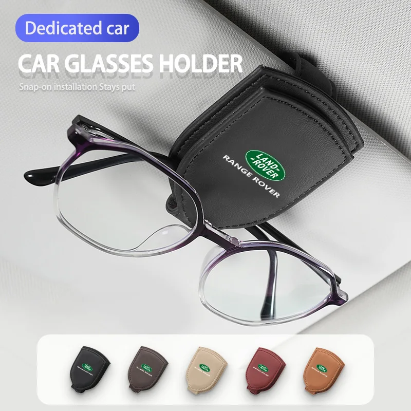 

Car Sun Visor Glasses Case Holder Sunglasses Clip For Land Rover Range Rover Evoque Santana Velar Defender Discovery R4 LR2