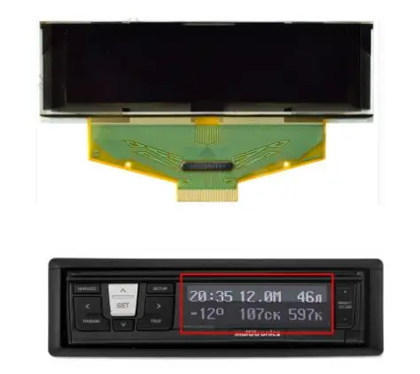 Органический светодиодный дисплей 2,8 дюйма, синий матричный ЖК-модуль с разрешением 256*64 точек, экран для мультитронических устройств