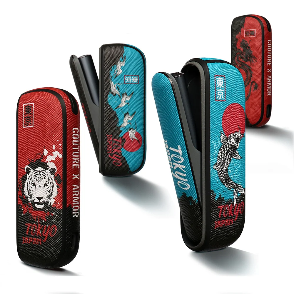 

PU Leather Case + Side Cover For IQOS 3 Duo Full Case Protective Shell For IQOS 3.0 Replaceable Door Cover Pouch Bag Accessory