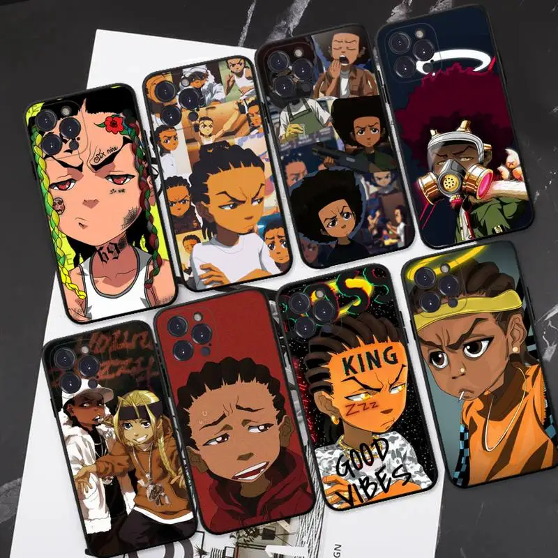 

The Boondocks Phone Case For iPhone 14 11 12 13 Mini Pro XS Max Cover 6 7 8 Plus X XR SE 2020 Funda Shell