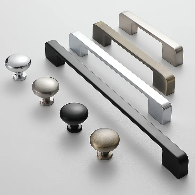 

American Style Kitchen Cabinet Handles Cupboard Pulls Zinc Aolly Drawer Pulls and Knobs Fashion Furniture Handle Hardware
