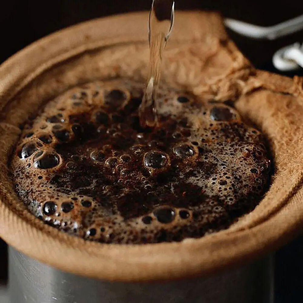 Многоразовый фланелевый фильтр для кофе ручной работы ультратонкий чайный