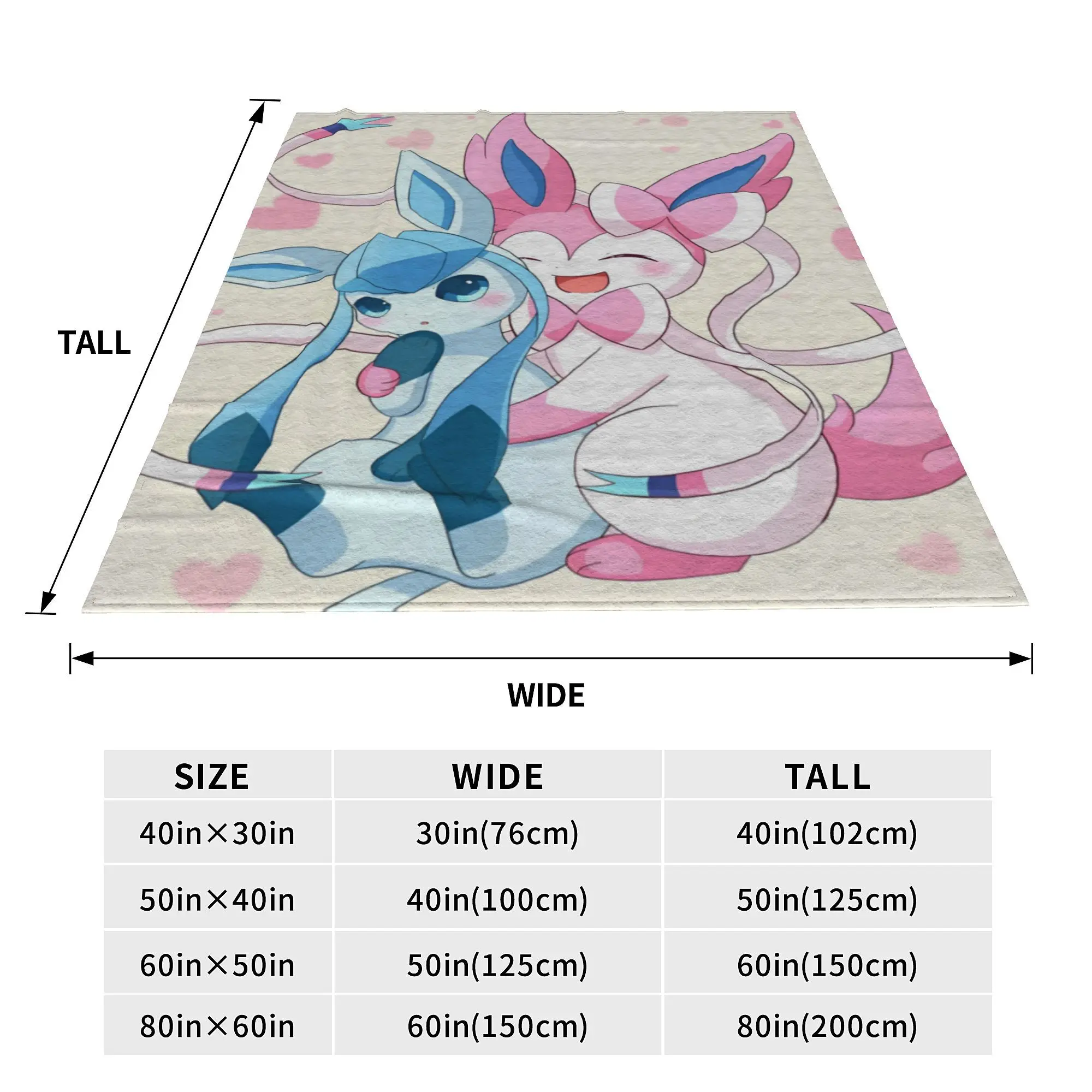 Одеяло с изображением Покемона аниме Sylveon Eevee фланелевое одеяло героями