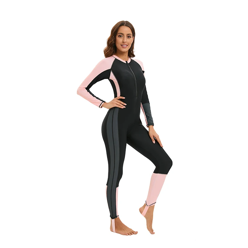 TYAKKVE 2023 Profession Diving Suit Women Jumpsuit One Piece Wetsuit Swimsuit Long Sleeve Swimwear Women Bathing Suit Surfing