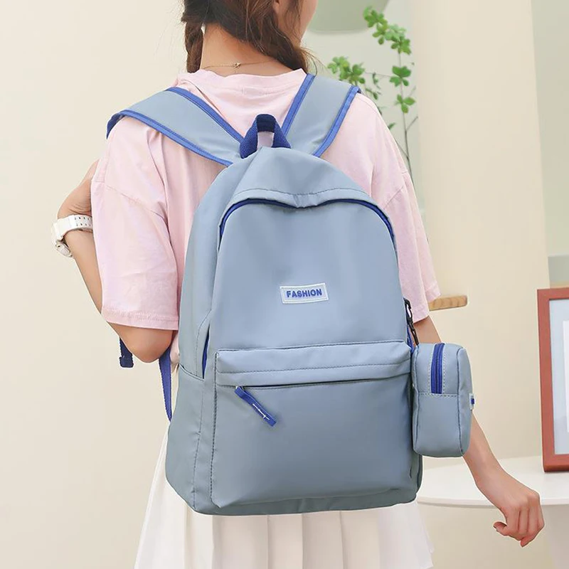 

Women Bags Fashion Nylon Backpack Girl Student Schoolbags Large Capacity Handbags Japanese Style Casual Multi-function Backpacks