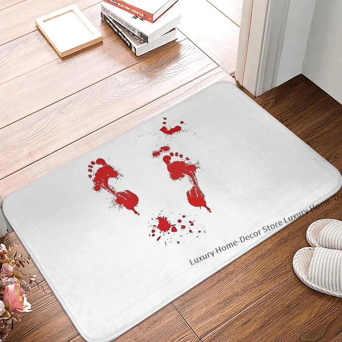 

Bath Non-Slip Carpet Blood Foots Bedroom Mat Welcome Doormat Home Decor Rug