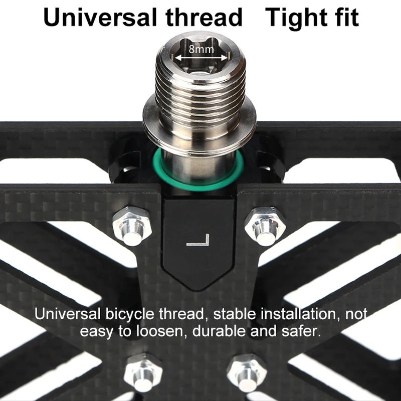 GUB GC-085 углеродная педаль с титановой осью противоскользящая Ультралегкая CNC MTB Bike