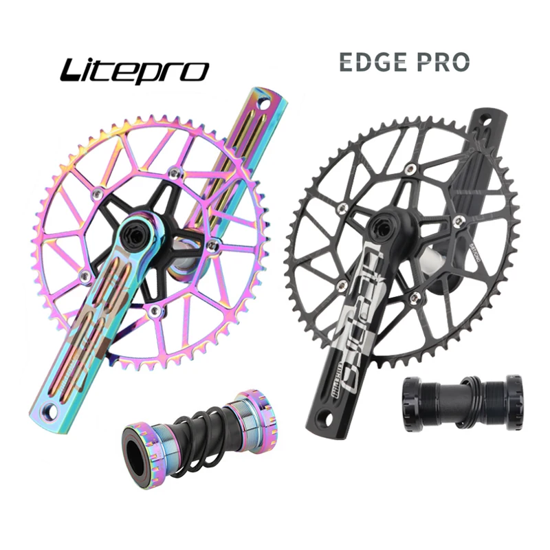 

Litepro Edge Pro MTB BCD 130MM Integrated Chainwheel Single Crank Aluminum Alloy Five Claws Bicycle Crankset Bike Accessories