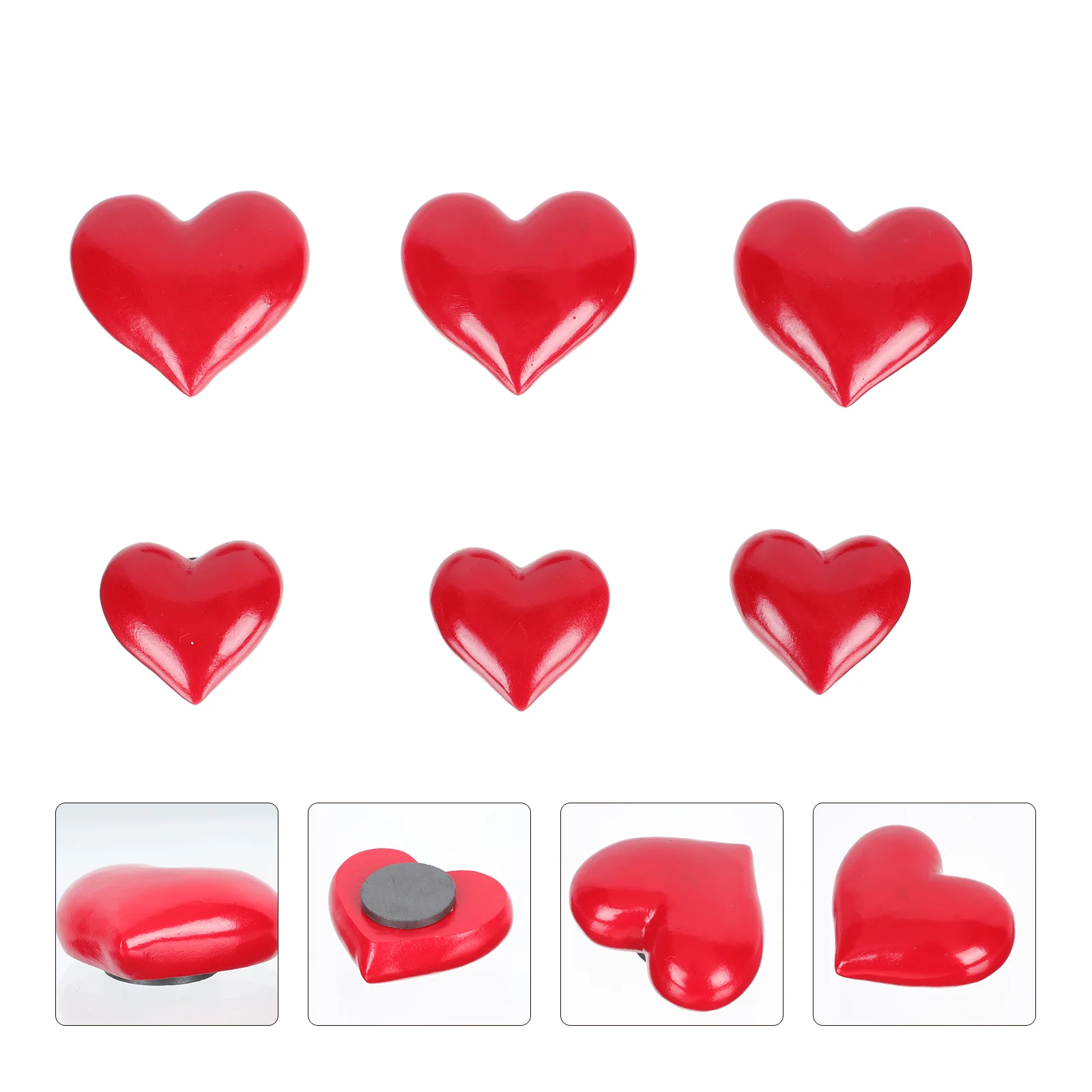 

Heart Fridge Magnets Magnet Refrigerator Shaped Lovedecoration Mini Sticker Hearts Kitchen Classroom Adornments Decors Home 3D