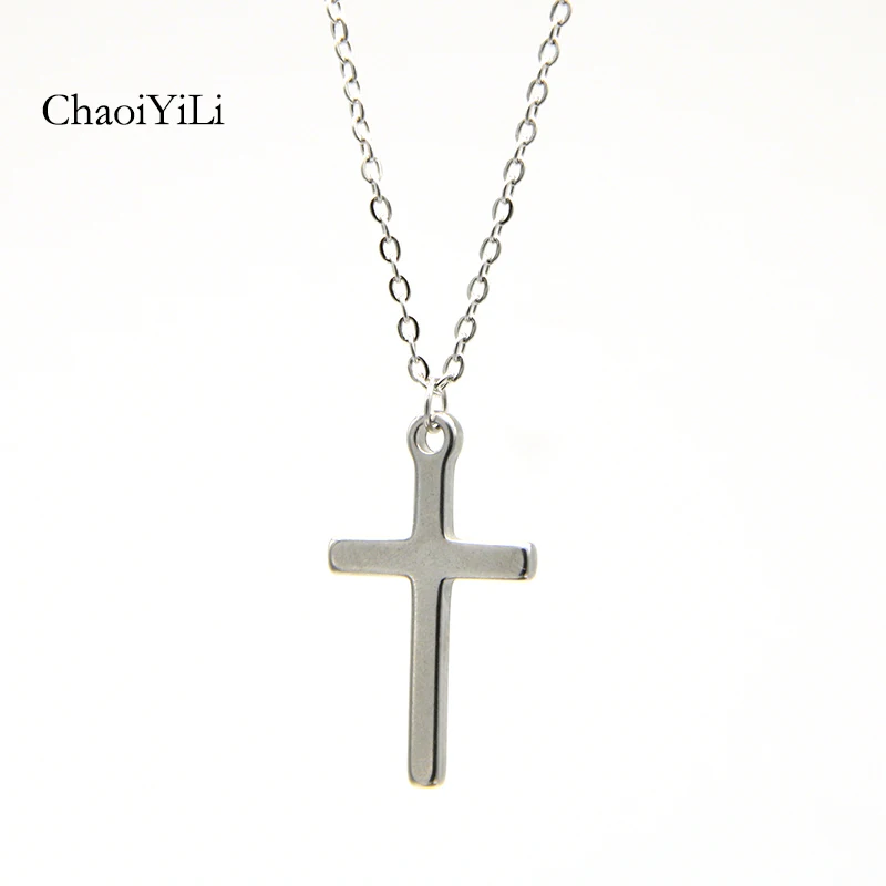 

Новое модное ожерелье с подвеской-крестом из нержавеющей стали, свадебный подарок