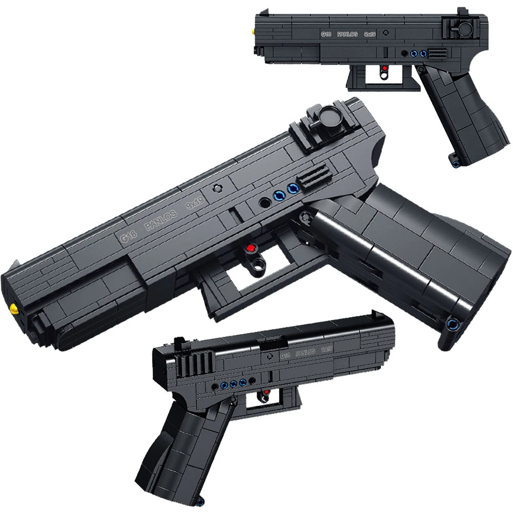 

SEMBO Второй мировой войны немецкий военный пистолет G18 пистолет технические строительные блоки MOC PUBG автоматические пистолеты стрельба игры ...