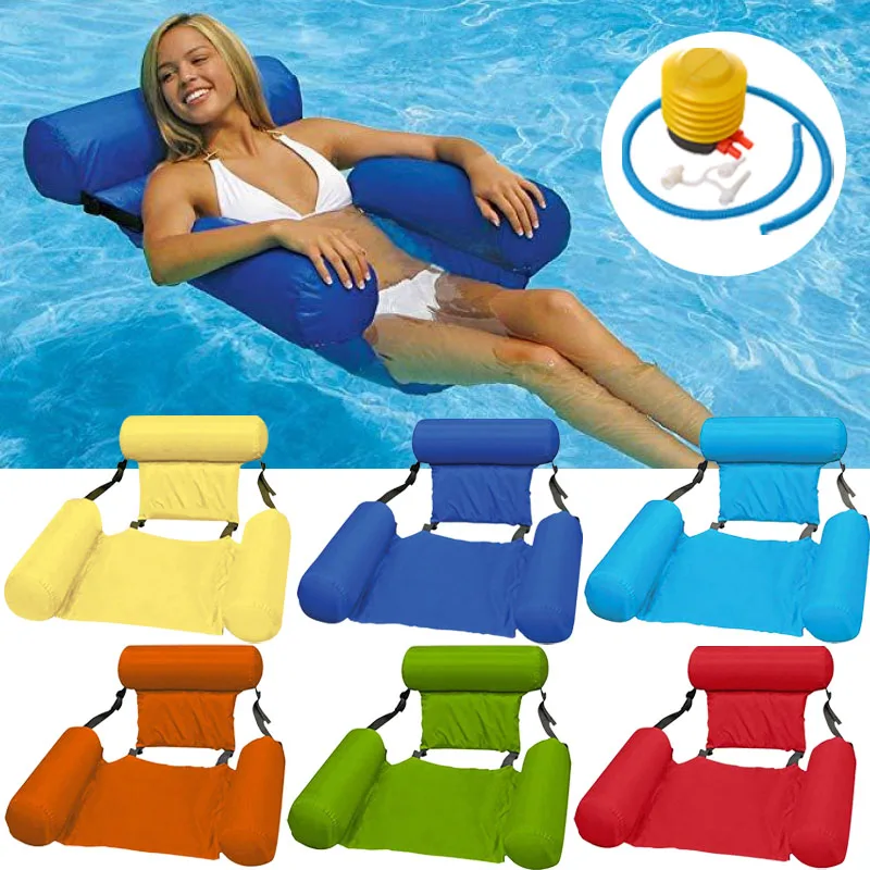 

Inflatable Mattresses Water Swimming Pool Accessories Hammock Lounge Chairs Pool Float Water Sports Toys Float Mat Pool Toys