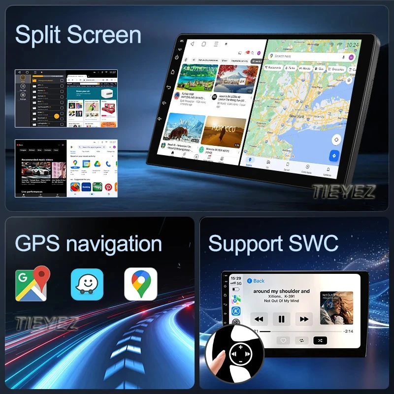 Фото Android 14 для VW Volkswagen Tiguan 1 NF 2006 - 2016 Беспроводная Автомагнитола Carplay мультимедийный видеоплеер 4G GPS головное устройство BT №5