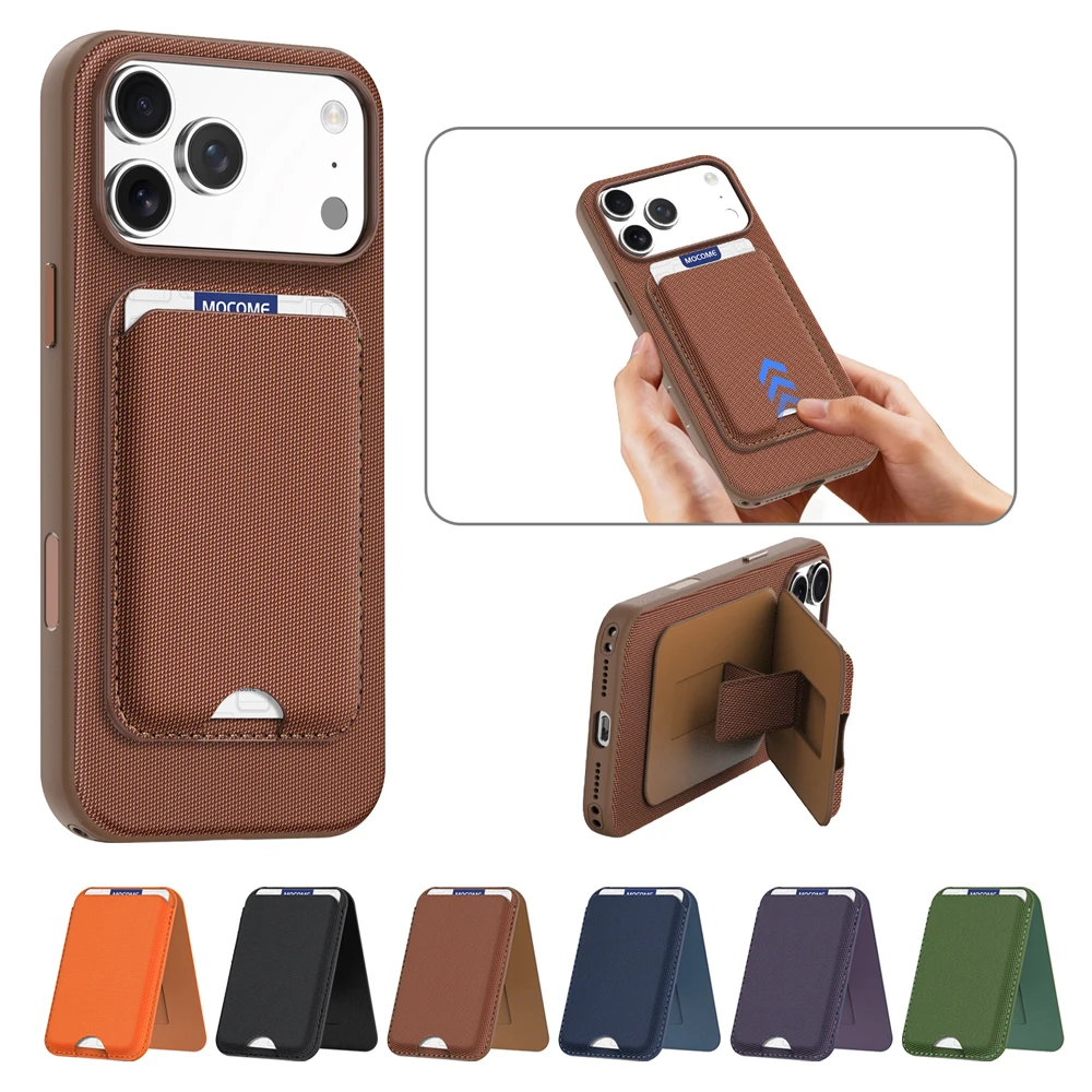Фото Магнитный чехол-кошелек MagSafe Techwoven для iPhone 15, 16, 17 Pro Max и Samsung S25, S26 Ultra с отделениями для карт №3