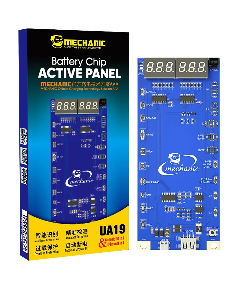 Батарейный чип MECHANIC панель с активной панелью для iPhone 5 6 7 8 X XS MAX XR 11 12 13 MINI PRO тестер