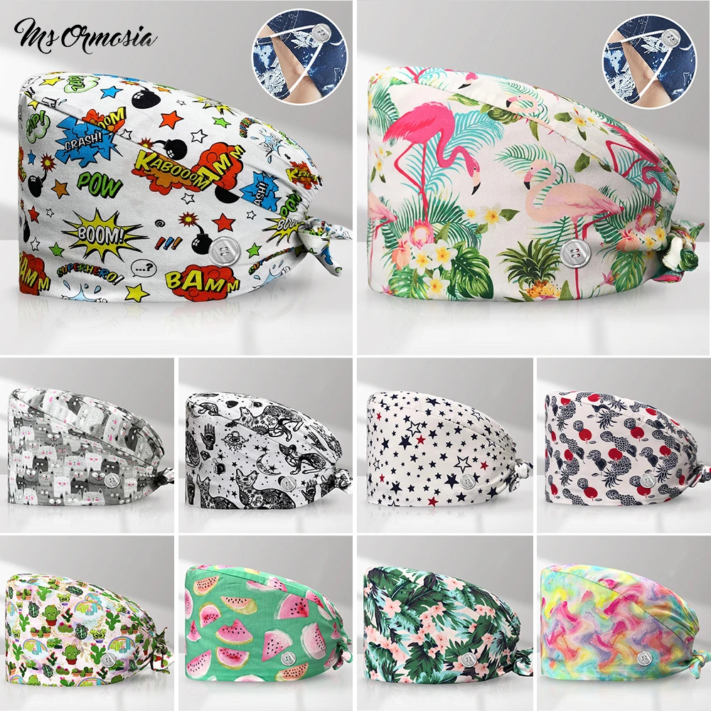 Унисекс медицинская хирургическая шапочка для домашних животных медсестер