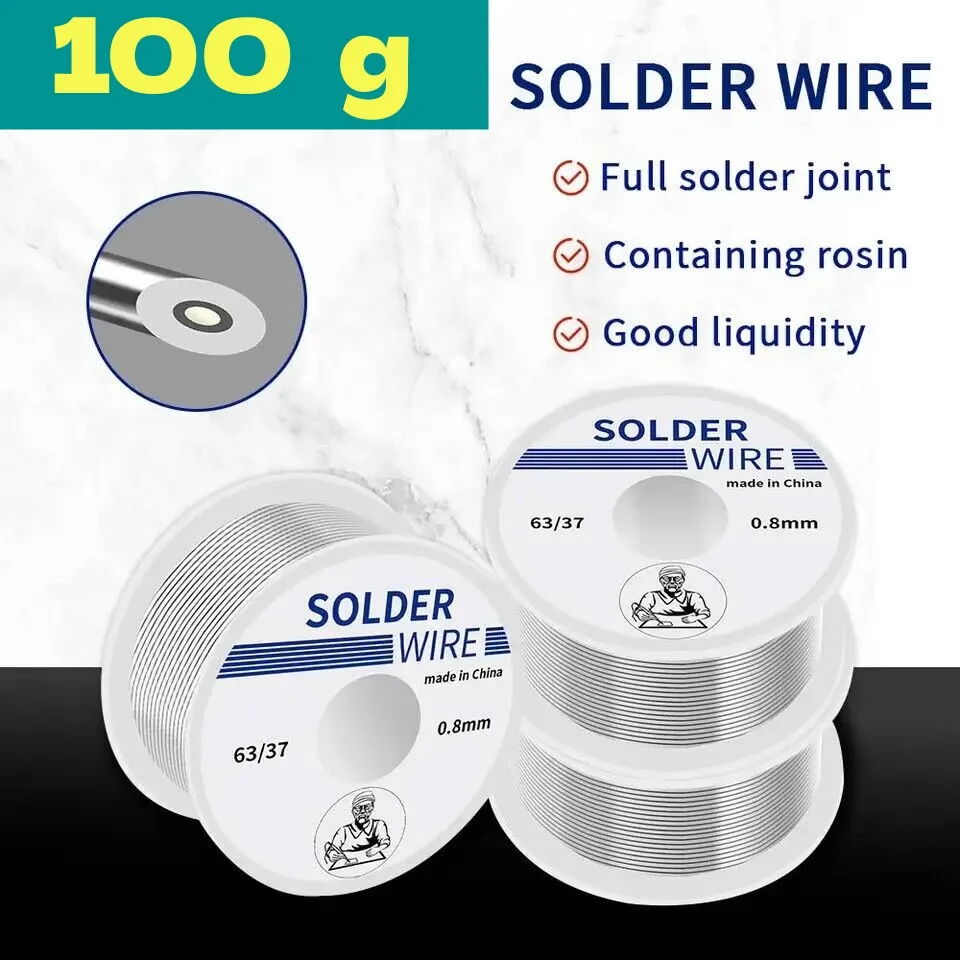 

Rosin Low Tin Roll Wire 100g No-clean Fusion Paste High Soldering Diy Welding Core Wire Spot Welding Solder Purity Tools Easily