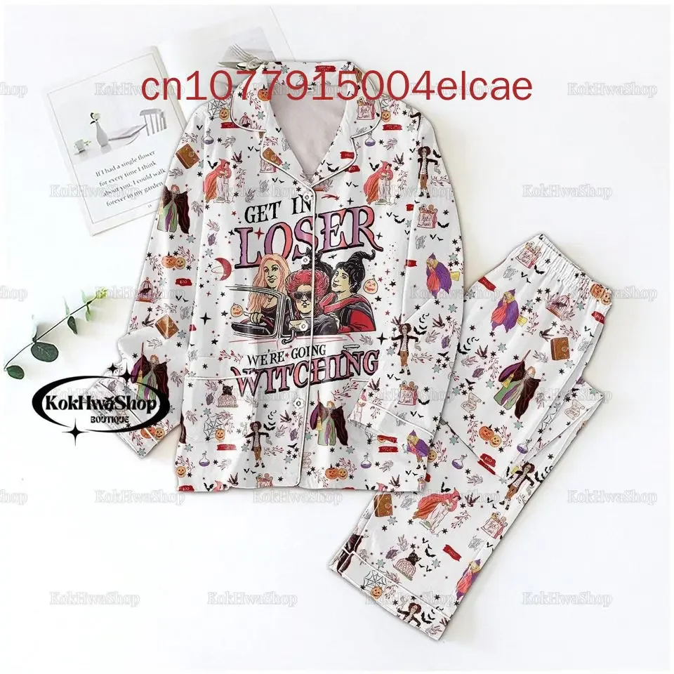 Пижамный комплект Disney Halloween Hocus Pocus повседневная мужская и женская рубашка с