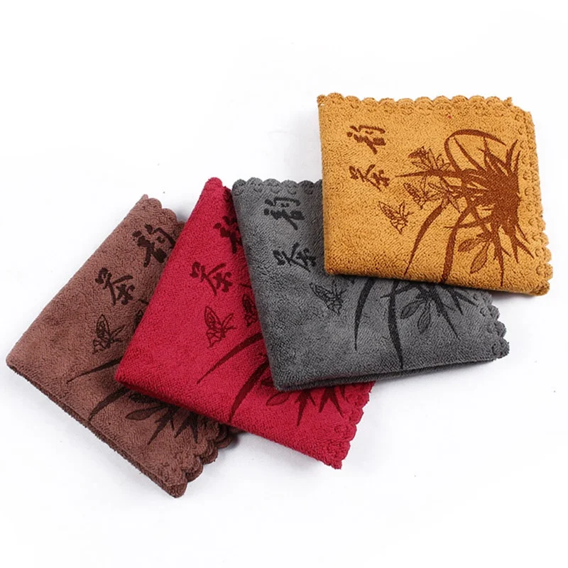 

Chinese Tea Towel Thick Water-Absorbing Handmade Tea Towel Tablecloth Tea Tray Rag Kung Fu Tea Set Accessories