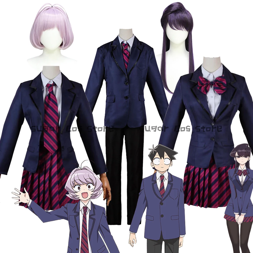 

Костюм для косплея Komi Can't Communicate парик Komi Shouko Najimi Tadano Hitohito школьная форма для мальчиков и девочек Одежда для Хэллоуина