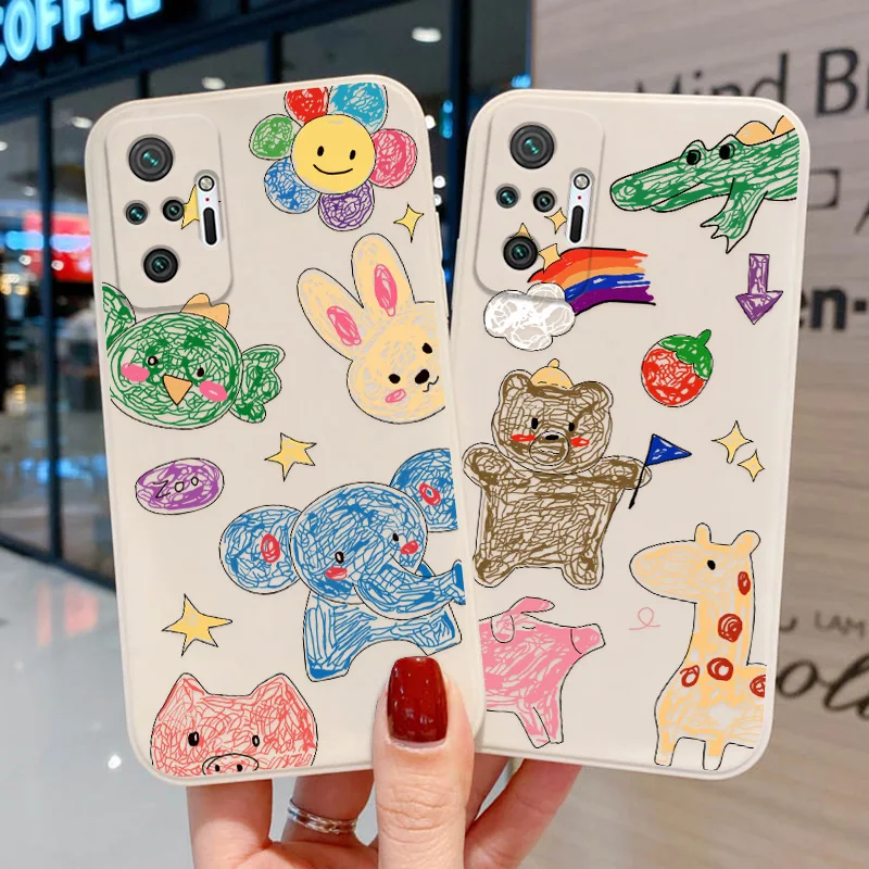 Case For Xiaomi Redmi Note 10 Pro Case Redmi Note 11 9 8 10 Pro 10S Pro Case Poco X3 X5 Pro Redmi 9A 9T 9C Mi 11T 12T Pro Cover