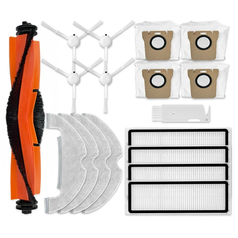 

For Xiaomi Robot Vacuum X10 Replacement Spare Parts Main Side Brush Hepa Filter Mop Cloth Dust Bag