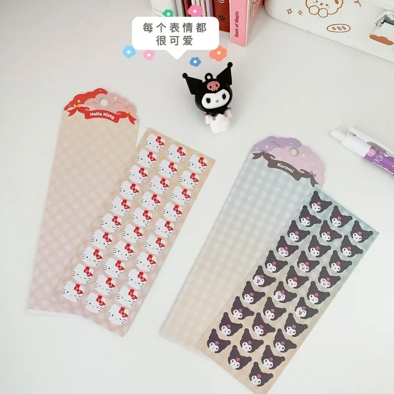 Sanrio Munchkin Cinnamoroll Kuromi наклейки матовые маленькие узоры Goo карты декоративные