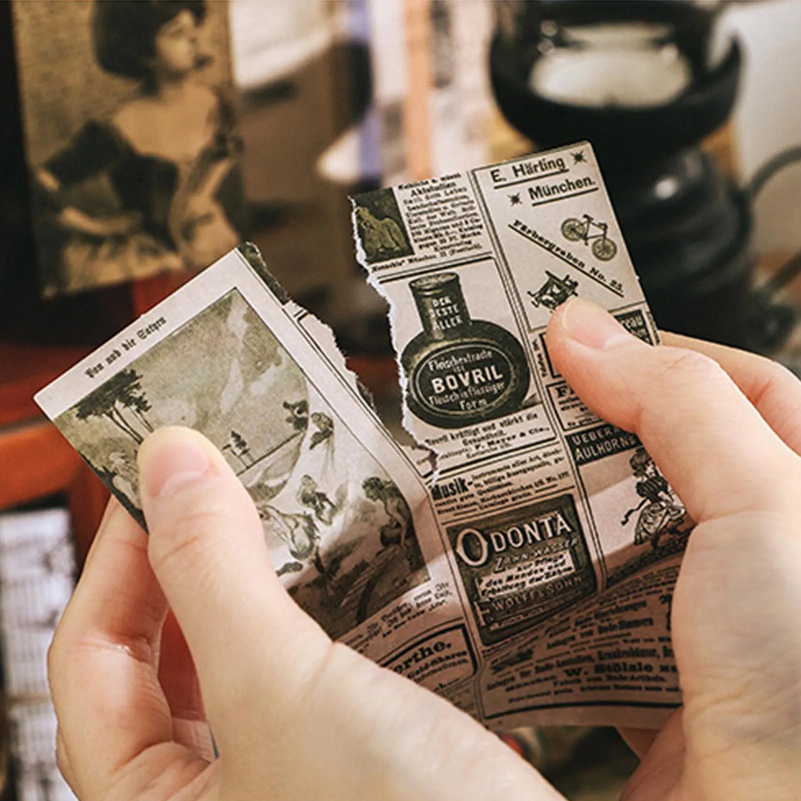 

200Pcs/Set Vintage Stickers Retro Stamp Style Diary Planner Decorative Scrapbooking Stickers Craft Stickers Stationery Supplies