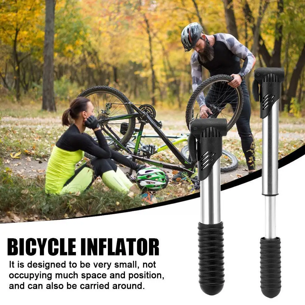 

Bicycle Inflator Mountain Bike Road Bike Portable Mini Inflatable Inflator Football Equipment Basketball Accessories F9V8