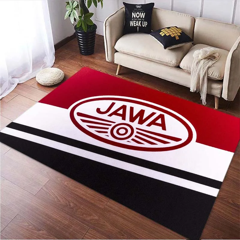 

Java Motorcycle Icon Print Bedroom, Living Room, Square Carpet Floor Mat carpets for living room rugs for bedroom carpet rug