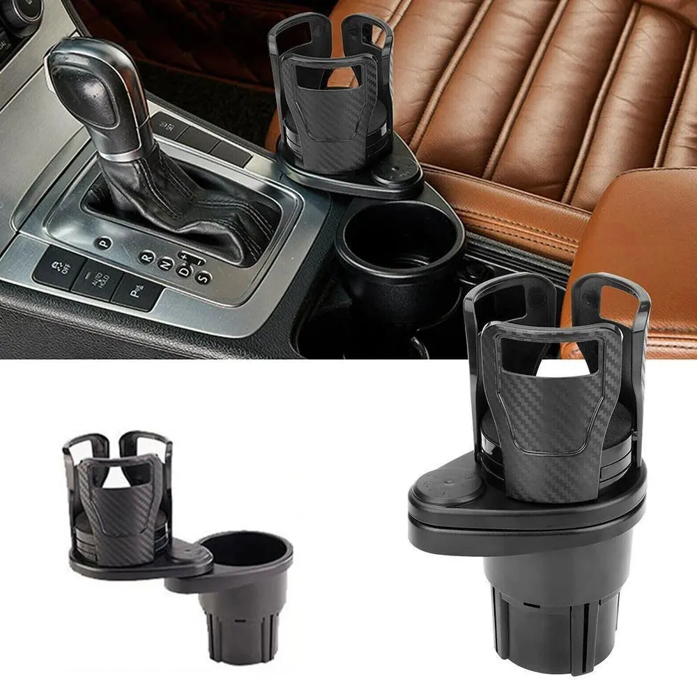 

2 в 1 Автомобильный нескользящий держатель для стаканов вращающийся на 360 градусов Автомобильный держатель для стаканов многофункциональны...