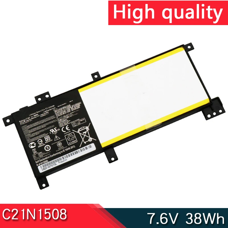 НОВЫЙ аккумулятор C21N1508 7 6 В 38 Втч для серии ASUS X456 X456UA X456UB X456UF X456UJ X456UQ X456UV X456UR