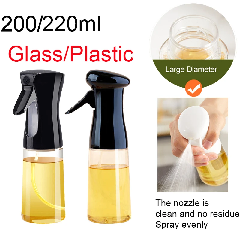 

200/220ML Oil Spray Bottle BBQ Cooking Picnic Tool Kitchen Baking Olive Oil Vinegar Sprayer Barbecue Oil Mist Sprayer Dispenser