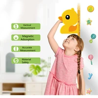 3d wall stickers children s height measuring ruler sliding foam material cartoon animals with magnetic for baby room wall paper