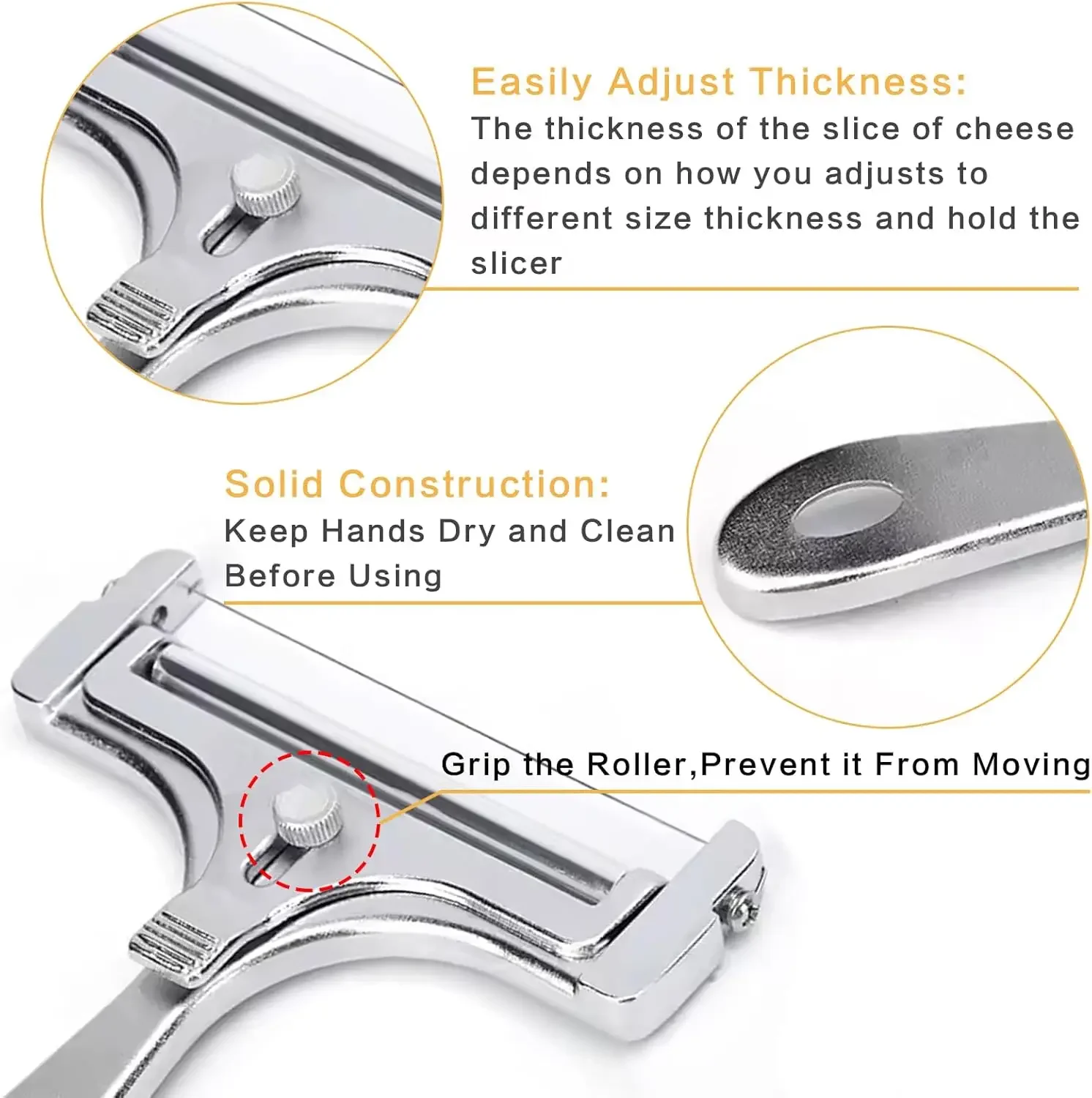 2 шт. проволока для нарезки сыра из нержавеющей стали регулируемый резак