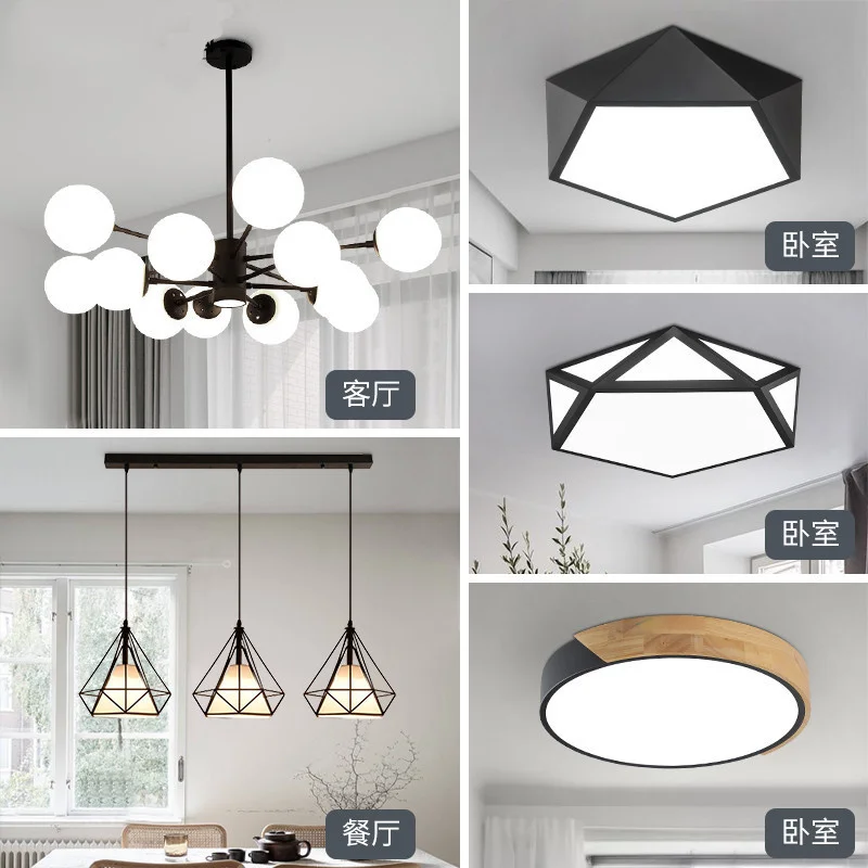 

modern led candeeiro de teto nordic decor hanging lights verlichting plafond home light ceiling fixture kitchen light