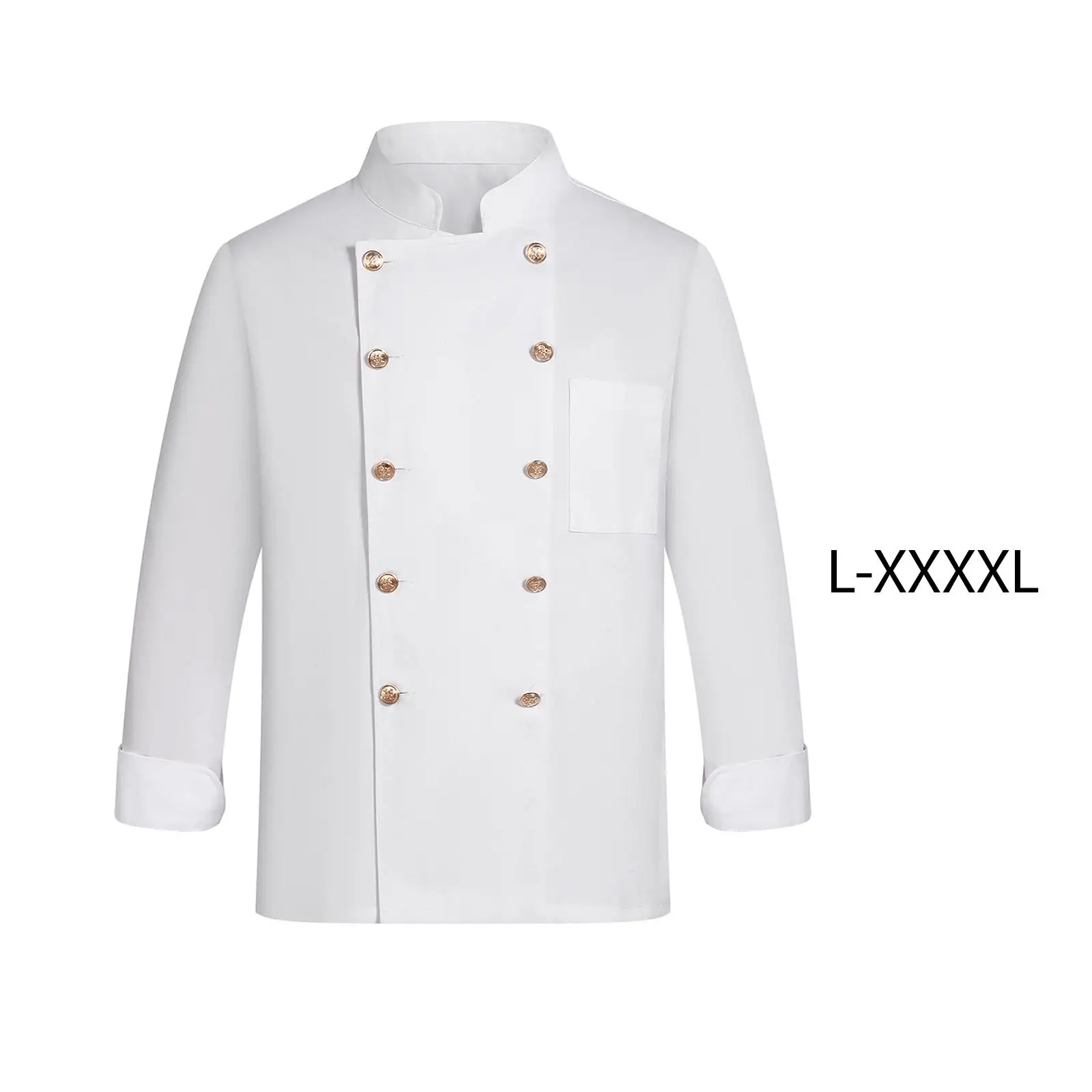 

Universal Chef Clothes Work Wear Uniform Sweat Absorption Abrasion Resistant for Service Restaurant Hotel Waiter Food Industry