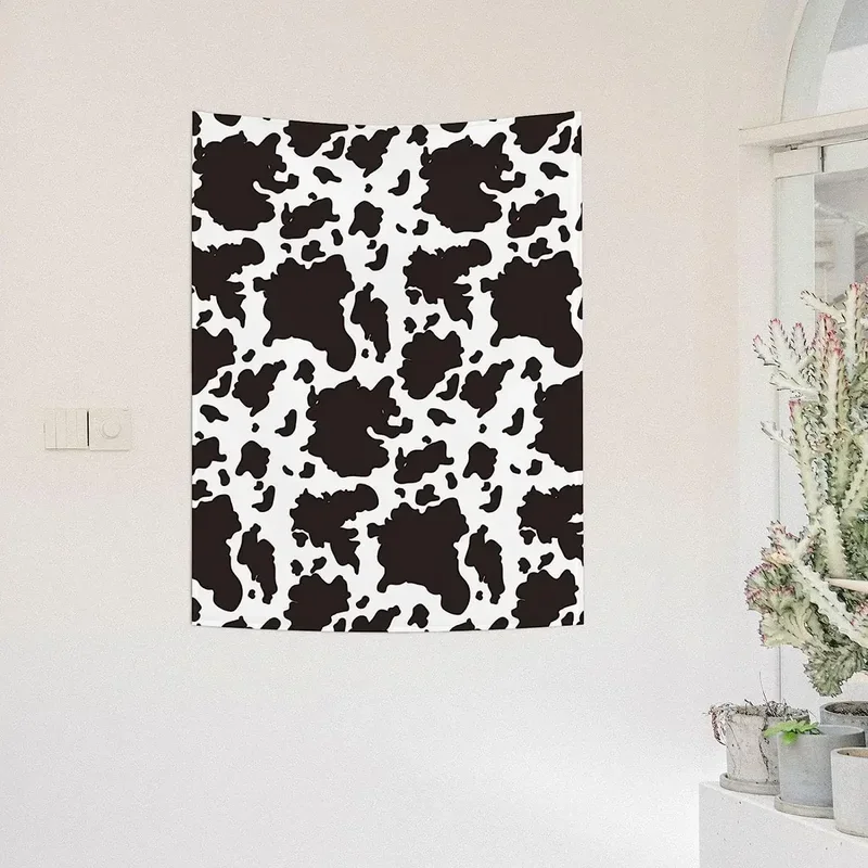 Гобелен в стиле аниме с рисунком старой коровы настенные гобелены кровать для