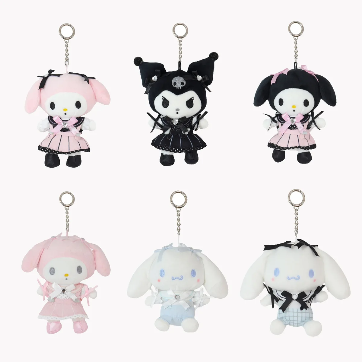 

Japanese Anime Sanrio Kuromi Cinnamoroll Mymelody Cute Plush Backpack Pendant Doll Gifts for Girls' Girlfriends Co Branded New