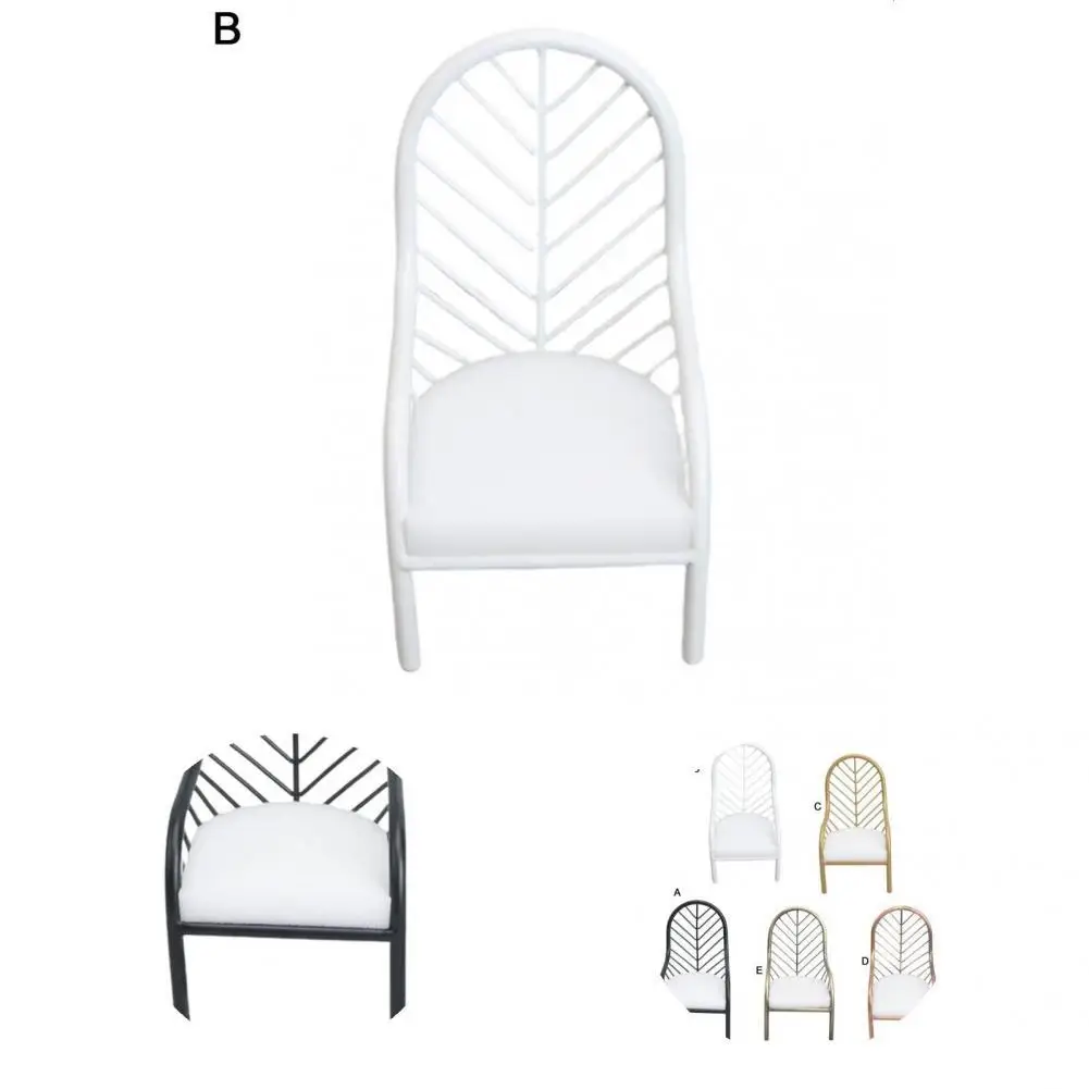 

Оригинальный функциональный металлический Диванный стул для кукольного домика, современный декоративный стул для кукольного домика, восх...