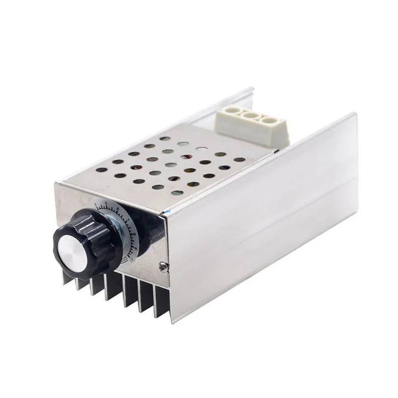 Регулятор скорости, высокая мощность, 10000 Вт, 25 А, тиристорный регулятор напряжения, диммер, переключатель, термостат управления скоростью и температурой, переменный ток 110 В, 220 В