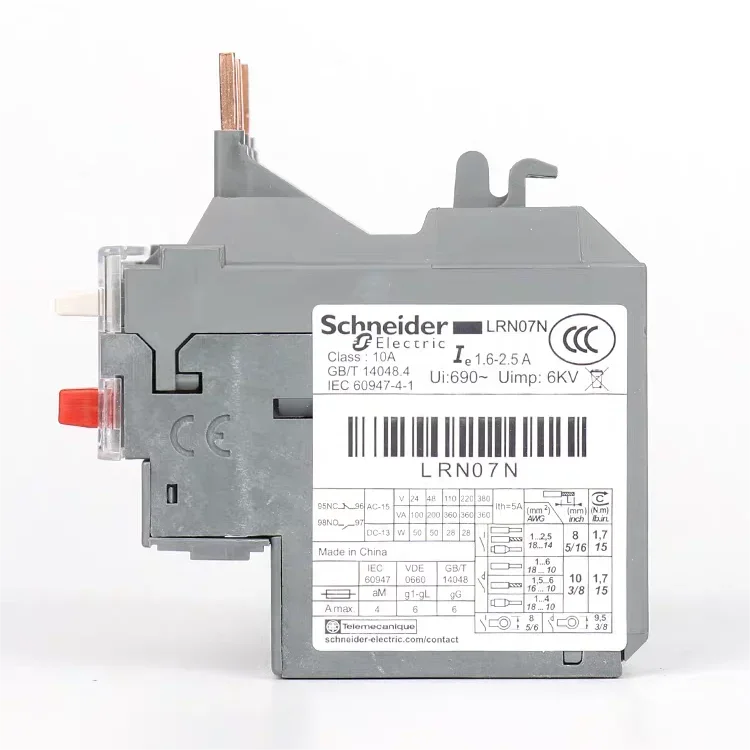 100% новое и оригинальное тепловое реле перегрузки Schneider LRN21N 12-18A LRN22N16-24A LRN32N 23-32A LRN35N