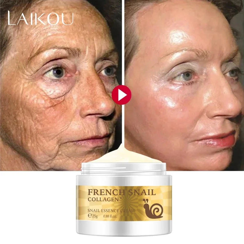 

Snail Face Cream Hyaluronic Acid Moisturizer Anti Wrinkle Aging Cream Collagen Nourishing Serum Day Cream for FaceS