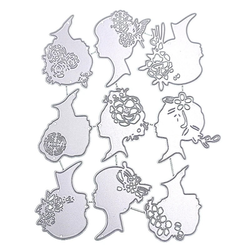 

Metal Die Cuts Girl Cutting Dies Stencils DIY Cutting Template for Scrapbooking