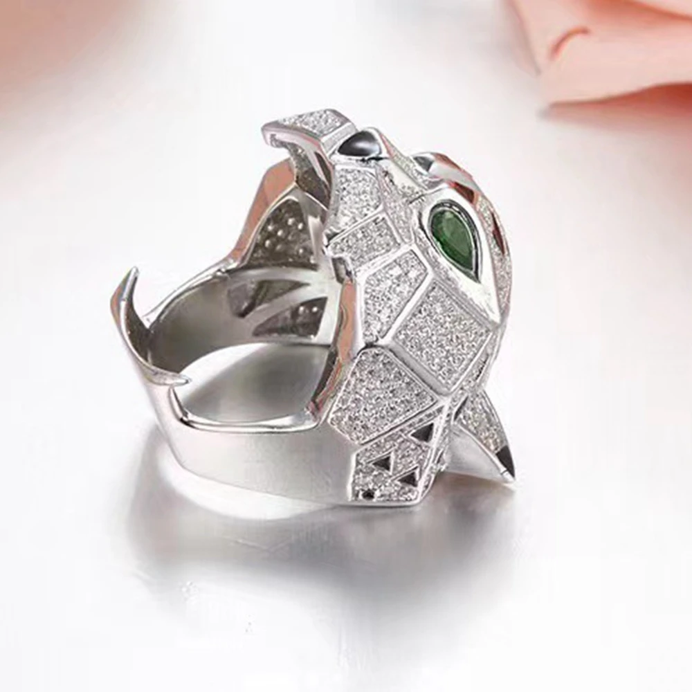 Женское и мужское кольцо с зелеными глазами AYJEWELRY ювелирное изделие из