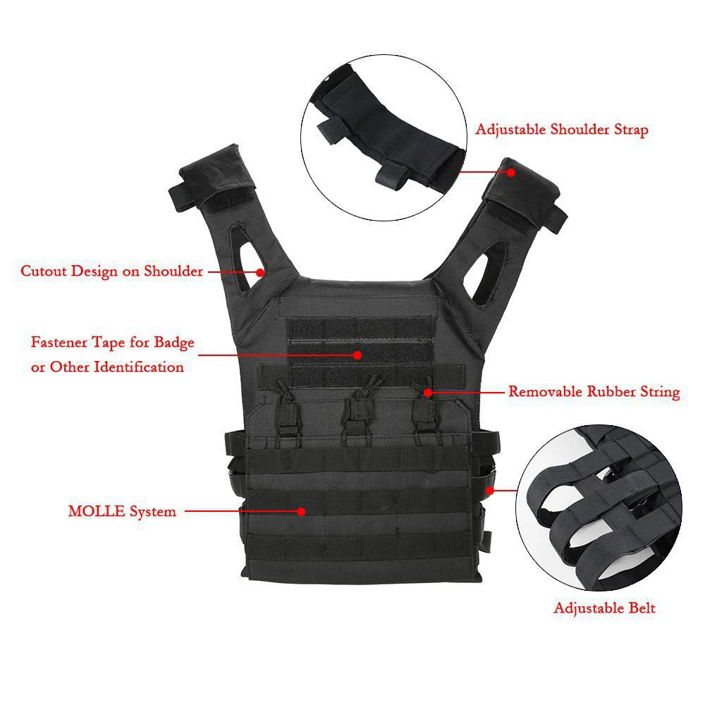 Military Equipment Tactical CS Field Vest MOLLE JPC Vest Body Armor Plate Carrier Vest Magazine Chest Rig Airsoft Paintball Gear images - 6
