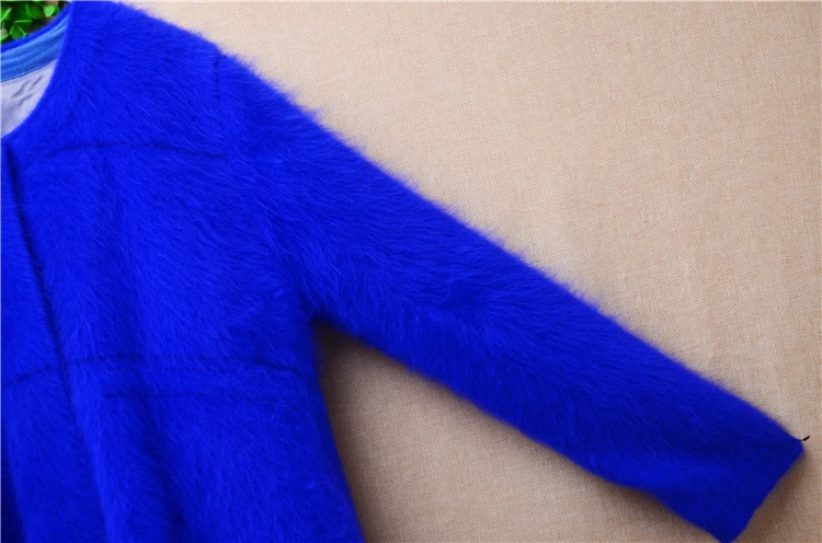 Плотный женский весенне-зимний Кардиган с длинным рукавом из меха норки